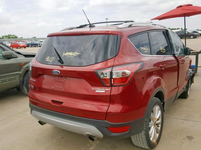 1FMCU0JD1HUB21414 - 2017 FORD ESCAPE TIT RED photo 4