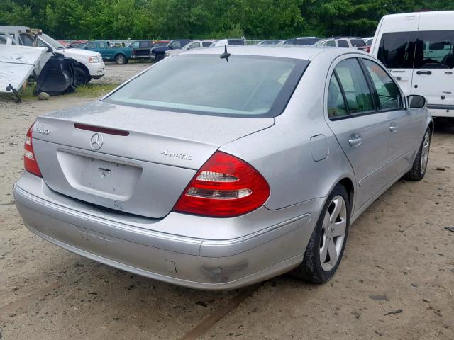 WDBUF83J66X192493 - 2006 MERCEDES-BENZ E 500 4MAT GRAY photo 4