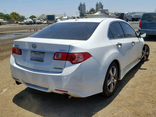 JH4CU2F88DC007016 - 2013 ACURA TSX SE WHITE photo 4