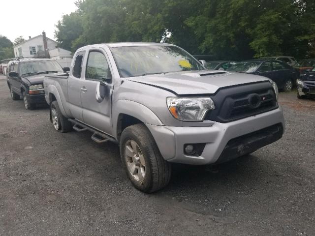 5TFUU4ENXDX082138 - 2013 TOYOTA TACOMA SILVER photo 1