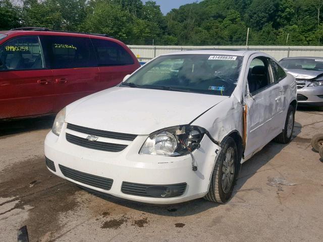 1G1AL15F967671058 - 2006 CHEVROLET COBALT LT WHITE photo 2