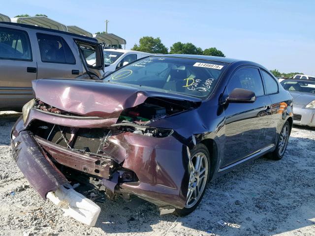 JTKDE167X80246880 - 2008 TOYOTA SCION TC იასამნისფერი ფოტო 2