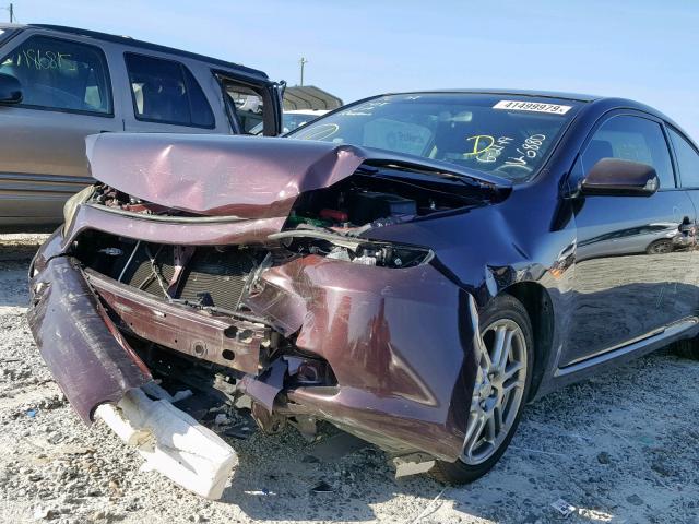 JTKDE167X80246880 - 2008 TOYOTA SCION TC იასამნისფერი ფოტო 9