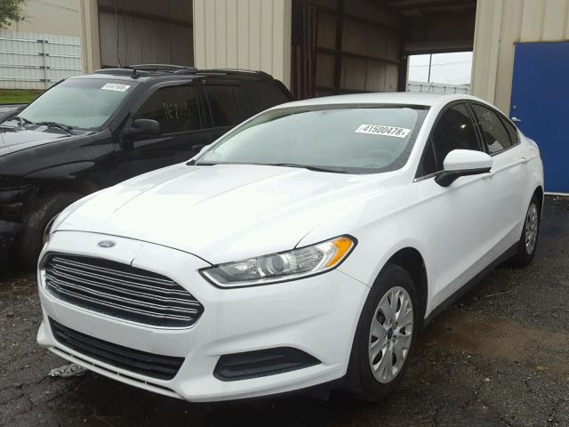 3FA6P0G79ER311545 - 2014 FORD FUSION S WHITE photo 2