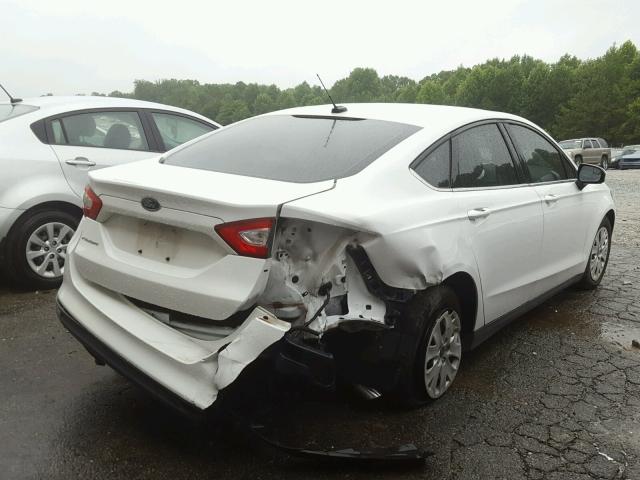 3FA6P0G79ER311545 - 2014 FORD FUSION S WHITE photo 4