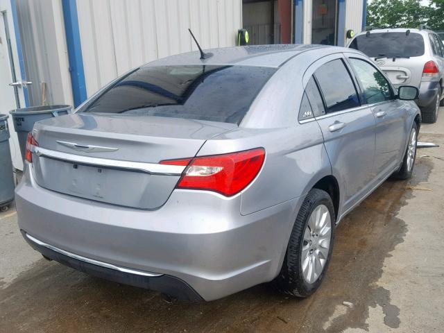 1C3CCBAG8DN724429 - 2013 CHRYSLER 200 LX SILVER photo 4