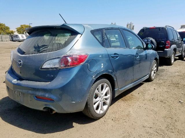 JM1BL1H69A1230002 - 2010 MAZDA 3 S BLUE photo 4