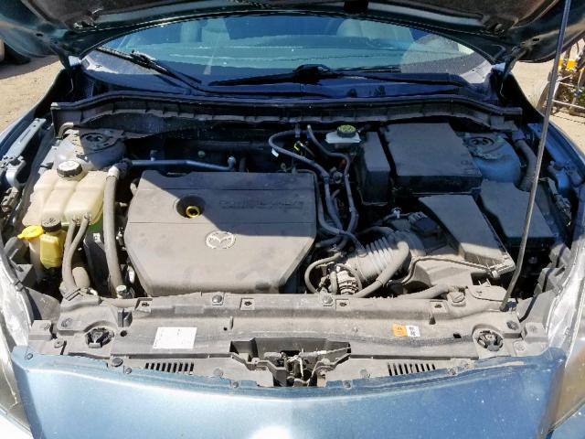 JM1BL1H69A1230002 - 2010 MAZDA 3 S BLUE photo 7