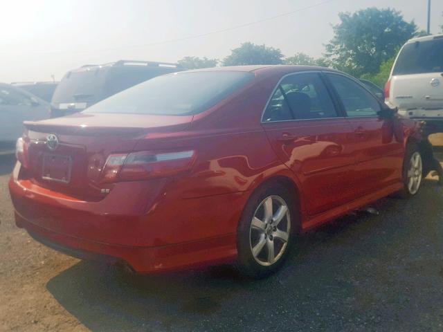 4T1BE46K97U087163 - 2007 TOYOTA CAMRY NEW RED photo 4