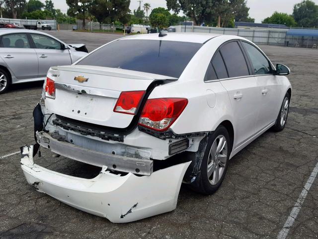 1G1P75SZ6E7292618 - 2014 CHEVROLET CRUZE WHITE photo 4