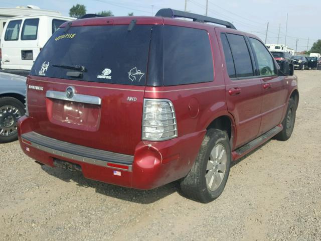 4M2EU47EX6ZJ05842 - 2006 MERCURY MOUNTAINEE RED photo 4