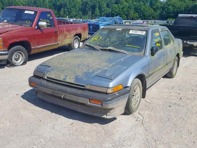 1HGBA7447GA021137 - 1986 HONDA ACCORD LXI BLUE photo 2