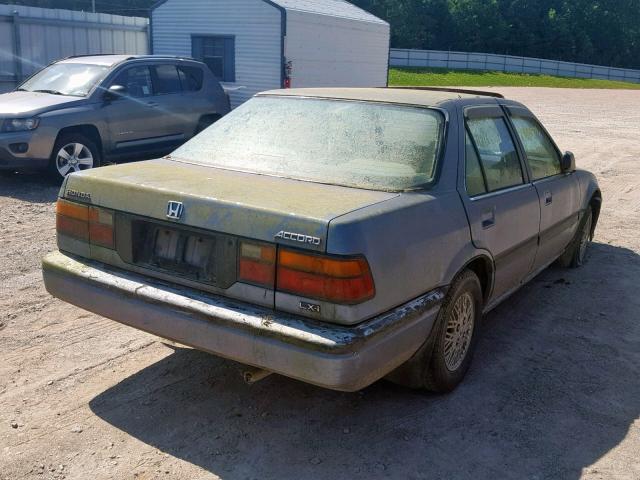 1HGBA7447GA021137 - 1986 HONDA ACCORD LXI BLUE photo 4