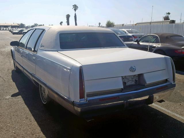 1G6DW52P2SR705147 - 1995 CADILLAC FLEETWOOD WHITE photo 3