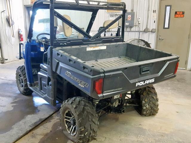 4XAUH9EA3EG863557 - 2014 POLARIS RANGER 900 BLUE photo 3