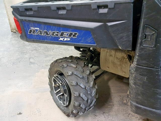 4XAUH9EA3EG863557 - 2014 POLARIS RANGER 900 BLUE photo 9