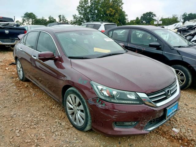 1HGCR2F89EA205329 - 2014 HONDA ACCORD EXL MAROON photo 1