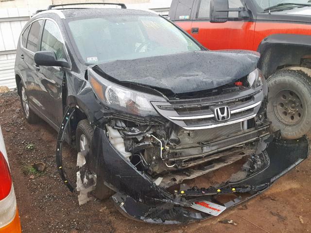 2HKRM4H74EH601961 - 2014 HONDA CR-V EXL BLACK photo 1