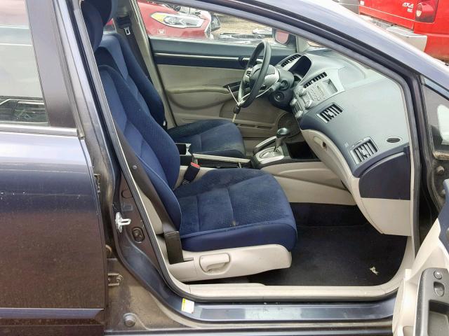 JHMFA36217S021289 - 2007 HONDA CIVIC HYBR BLUE photo 5