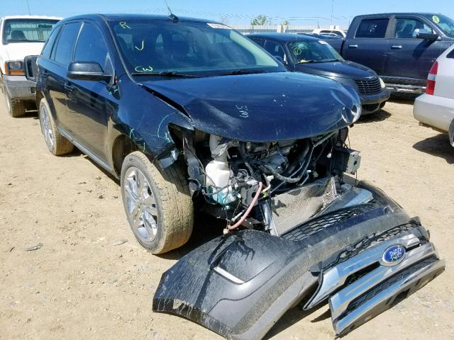 2FMDK4JCXDBC23478 - 2013 FORD EDGE SEL BLACK photo 1