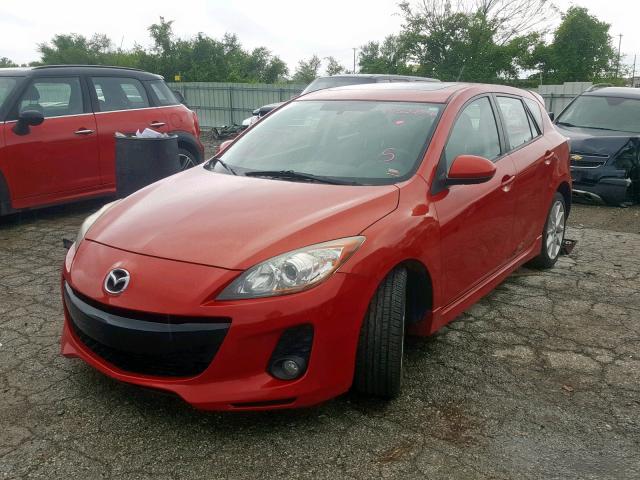 JM1BL1L52C1502018 - 2012 MAZDA 3 S RED photo 2