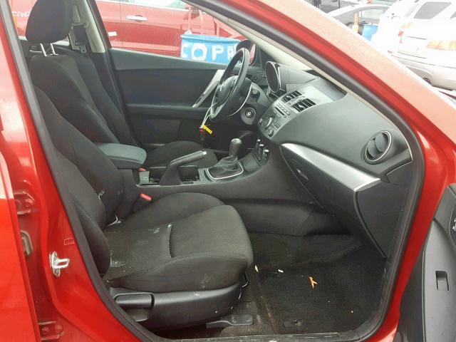 JM1BL1L52C1502018 - 2012 MAZDA 3 S RED photo 5