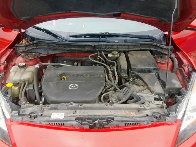 JM1BL1L52C1502018 - 2012 MAZDA 3 S RED photo 7