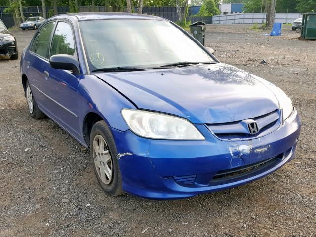 2HGES16355H614120 - 2005 HONDA CIVIC DX V BLUE photo 1