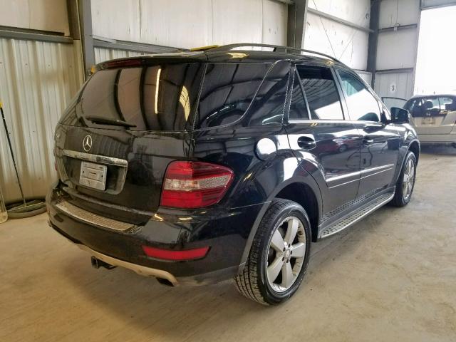 4JGBB5GB4BA676967 - 2011 MERCEDES-BENZ ML 350 BLACK photo 4