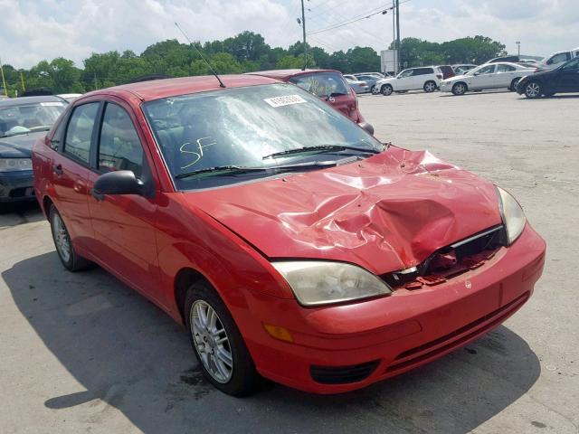 1FAFP34N87W356366 - 2007 FORD FOCUS ZX4 RED photo 1