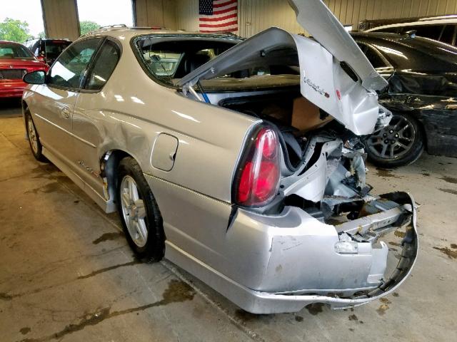 2G1WX15K629340499 - 2002 CHEVROLET MONTE CARL SILVER photo 3