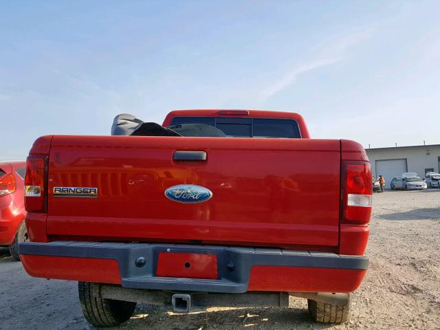 1FTYR14D19PA13548 - 2009 FORD RANGER SUP RED photo 6