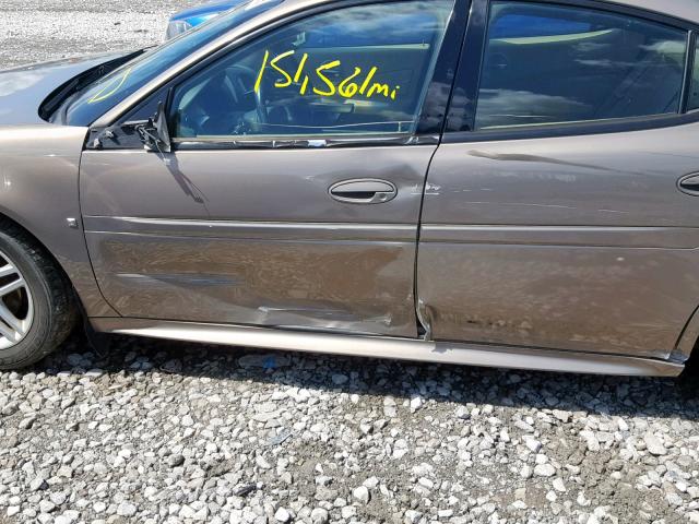 2G2WR554271108812 - 2007 PONTIAC GRAND PRIX TAN photo 9