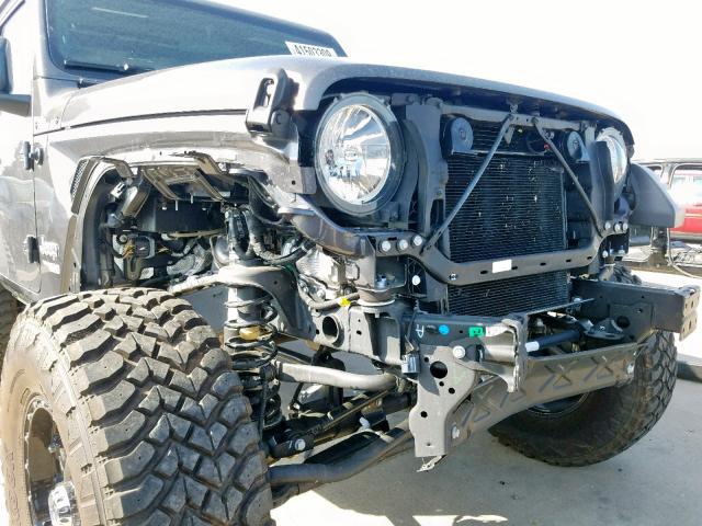 1C4GJXAG7JW307115 - 2018 JEEP WRANGLER S CHARCOAL photo 9