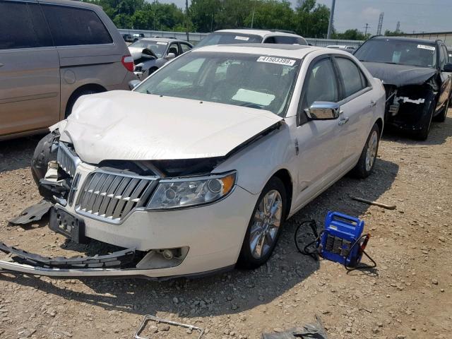 3LNDL2L37BR756823 - 2011 LINCOLN MKZ HYBRID WHITE photo 2