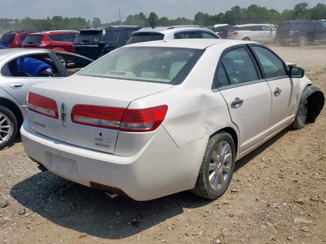 3LNDL2L37BR756823 - 2011 LINCOLN MKZ HYBRID WHITE photo 4