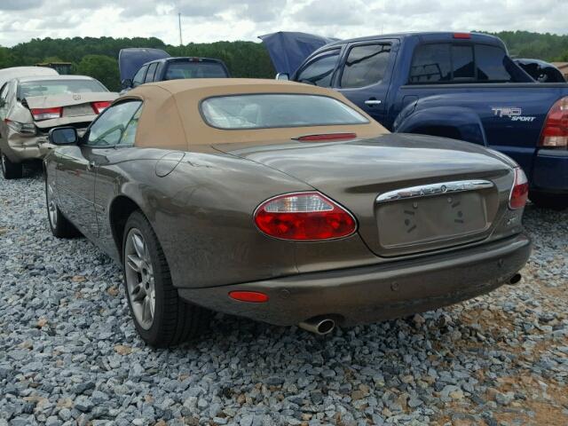 SAJDA42CX1NA19791 - 2001 JAGUAR XK8 BROWN photo 3