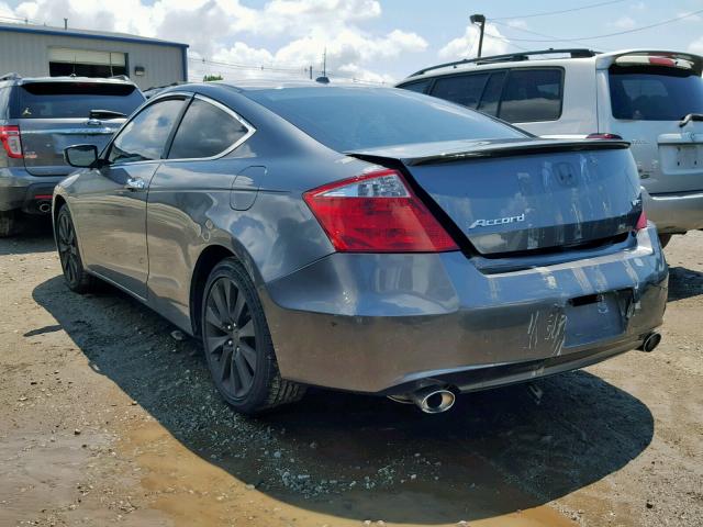 1HGCS2B89AA007466 - 2010 HONDA ACCORD EXL GRAY photo 3