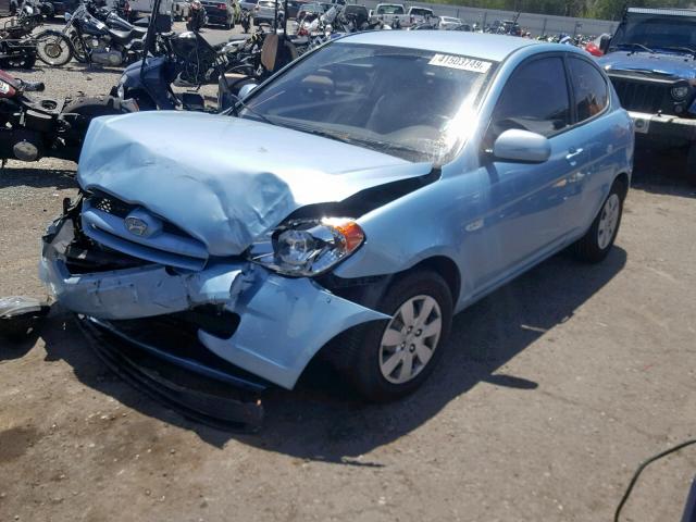 KMHCM3AC8BU195543 - 2011 HYUNDAI ACCENT GL BLUE photo 2