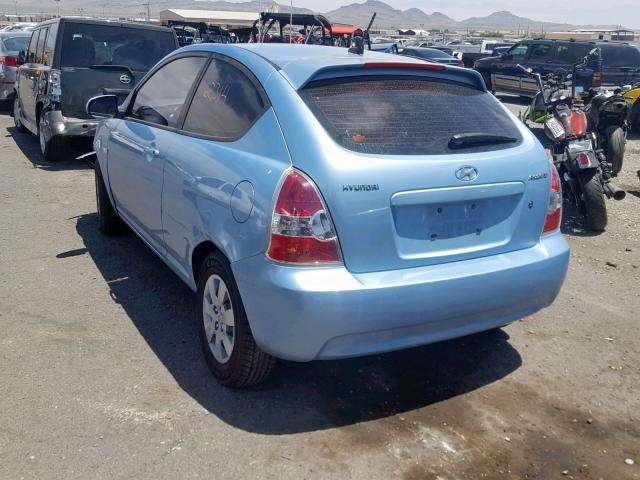 KMHCM3AC8BU195543 - 2011 HYUNDAI ACCENT GL BLUE photo 3