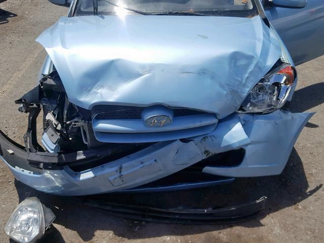 KMHCM3AC8BU195543 - 2011 HYUNDAI ACCENT GL BLUE photo 7