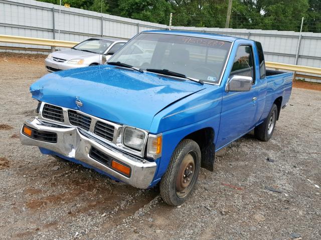 1N6SD16S0SC372772 - 1995 NISSAN TRUCK KING BLUE photo 2