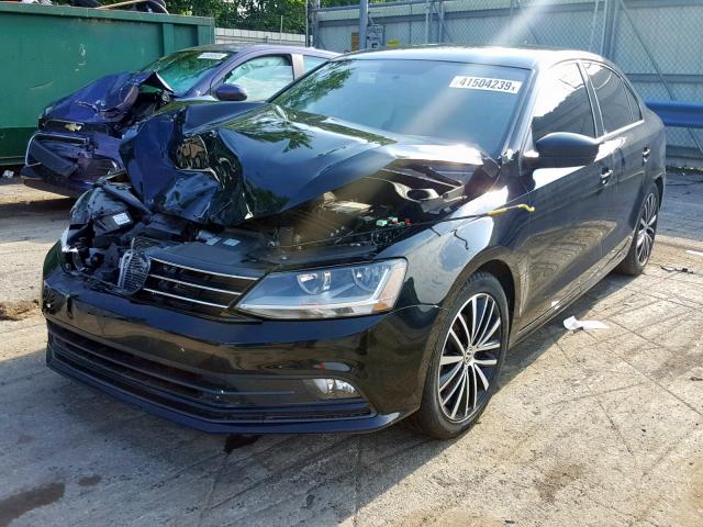 3VWD17AJ9HM299590 - 2017 VOLKSWAGEN JETTA SPOR BLACK photo 2