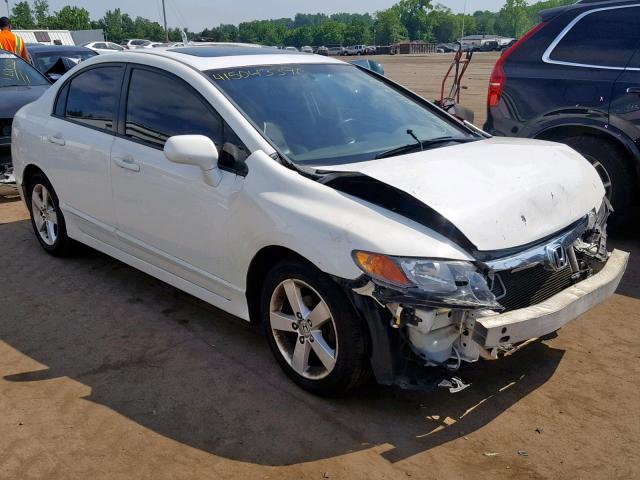 2HGFA16968H327661 - 2008 HONDA CIVIC EXL WHITE photo 1