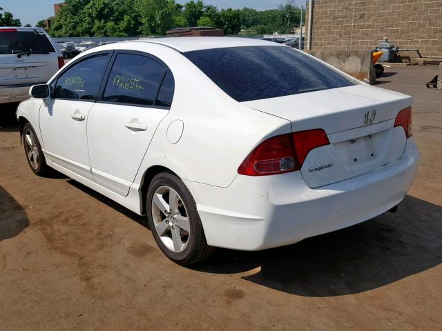 2HGFA16968H327661 - 2008 HONDA CIVIC EXL WHITE photo 3