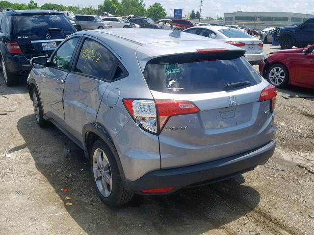 3CZRU6H56HG704560 - 2017 HONDA HR-V EX GRAY photo 3