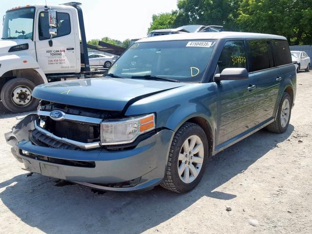 2FMGK5BC3ABA17559 - 2010 FORD FLEX SE BLUE photo 2