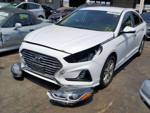 5NPE34AF2JH651870 - 2018 HYUNDAI SONATA SPO WHITE photo 2