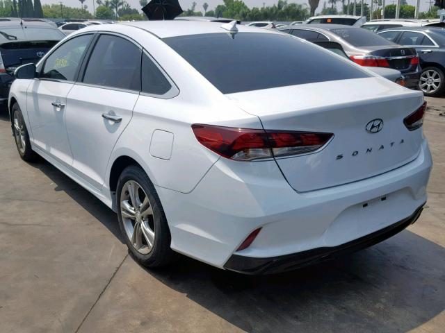 5NPE34AF2JH651870 - 2018 HYUNDAI SONATA SPO WHITE photo 3