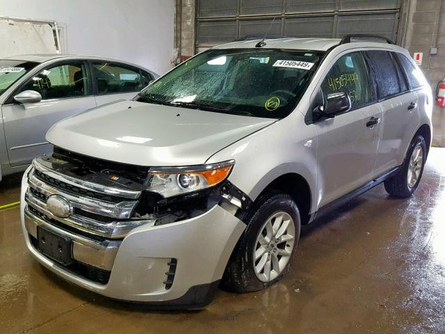 2FMDK3GC1DBC92674 - 2013 FORD EDGE SE SILVER photo 2